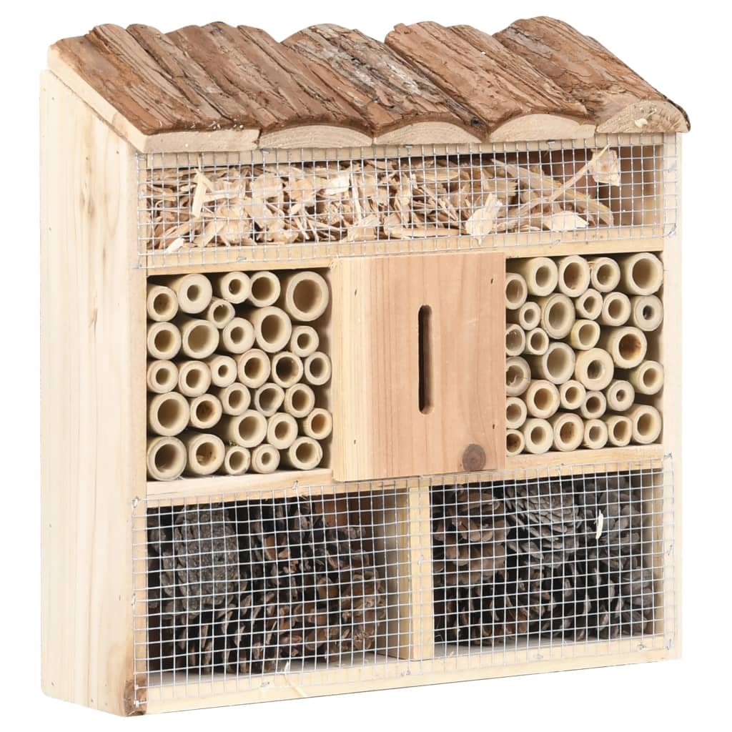 Haushaltsartikel, Insektenhotel, 30 x 10 x 30 cm, Kaminholz, Anzugmöbel