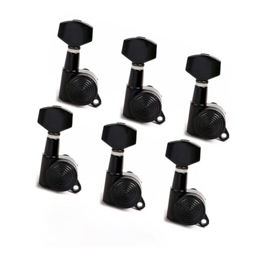 Strings Tuning Pegs Mechaniken Für Gitarre E-Gitarre Tuning Nail Machine Head Gitarre Professionelle Reparatur Tone Lock Key Tuner (Color : Black)