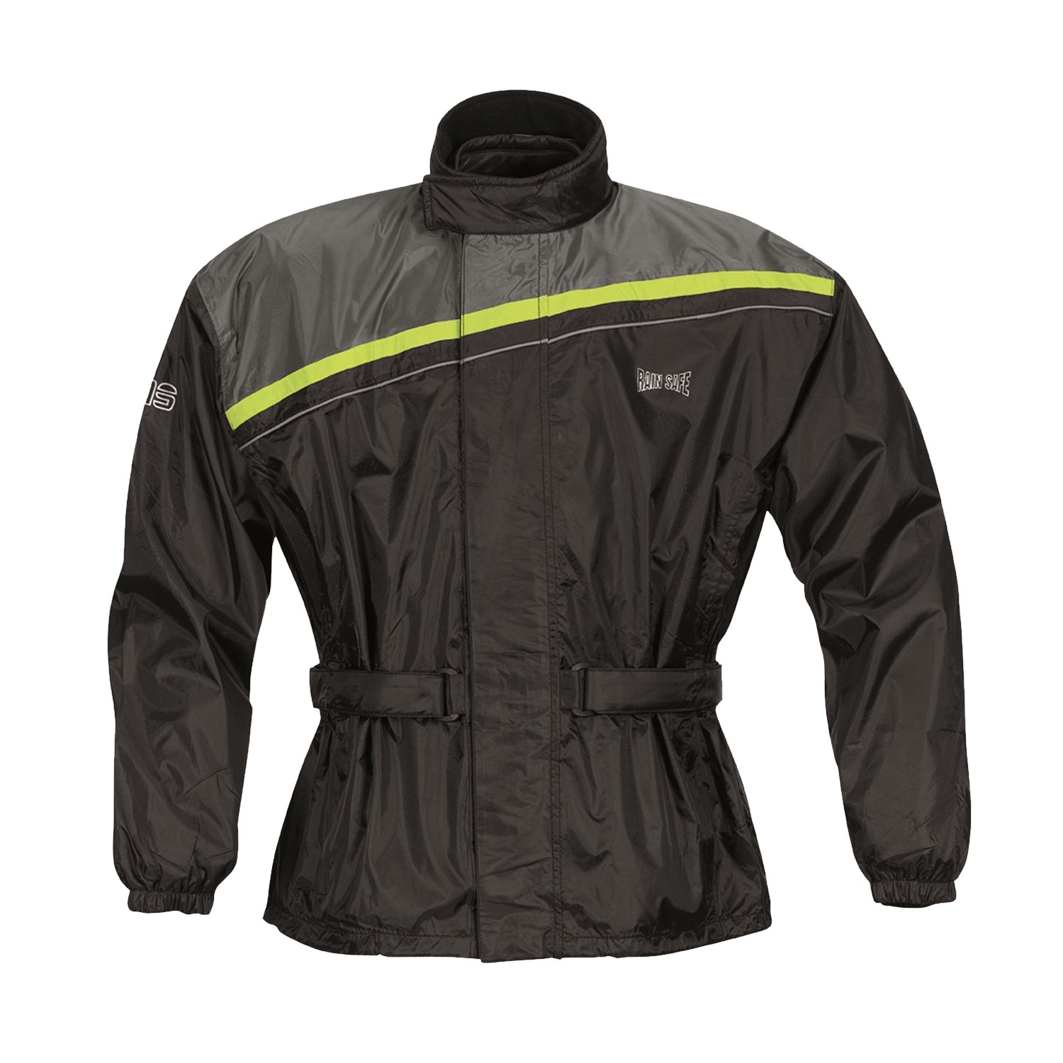 GERMAS 933.05-56-2XL Motorrad Regenjacke DOUGLAS, Schwarz/Fluogelb, Gr. 2XL