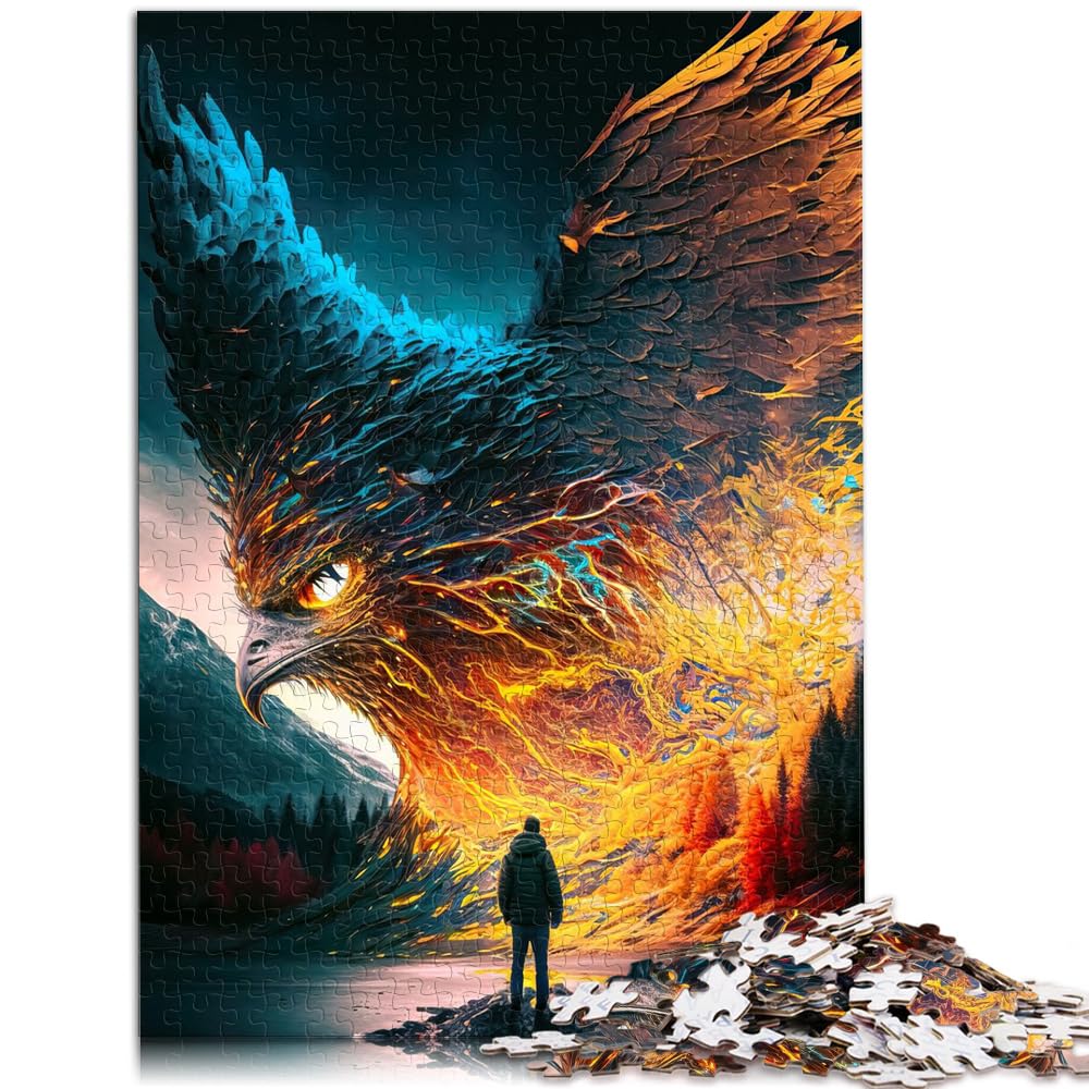 Spielgeschenk Puzzle Steinadler 1000 Teile Puzzle für Erwachsene Holzpuzzle Familienspiel Stressabbau Schwieriges Herausforderungspuzzle 1000 Teile (50x75cm)