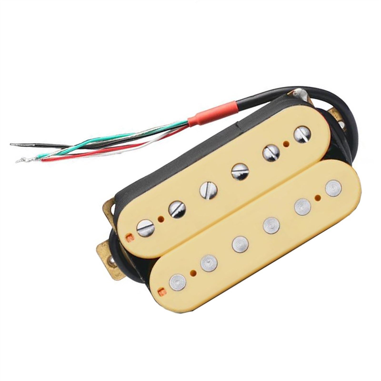 E-Gitarre Humbucker Hals Pickup Gitarre Ersatzteile Kunststoff Spule 4 Spulenkabel Single-Coil-Tonabnehmer