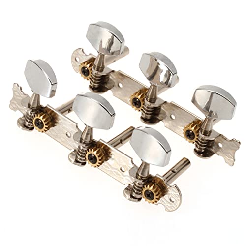 Gitarren Stimmwirbel 1 Stück Zinklegierung Klassische Gitarre Tuning Pegs Schlüssel Ersatzmaschine Kopf Dauerhafter String Tuner ACCE Silber