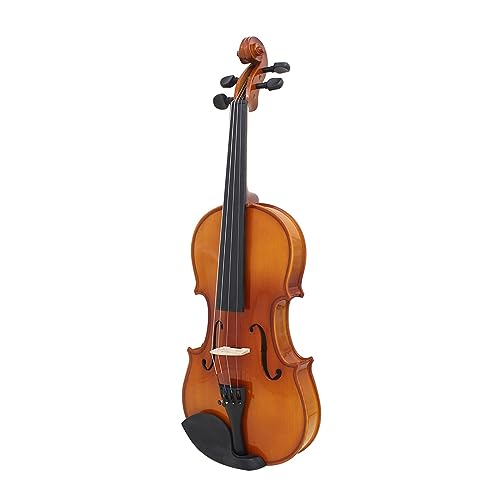 Violine 4/4 1/4 1/8 Akustische Massivholz Geige Lindenholz Violine Kits Saiteninstrument mit Koffer Bogenständer (Farbe: 1-4 Violine)