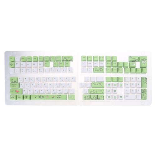 Mllepjdh 129 Tasten Grüne Tastenkappen OEM Profil 12 Mm Dicke PBT Tastenkappe Für 61/87/104/108 Layout Mechanische Tastatur Tastenkappen Hochwertige Tastenkappen