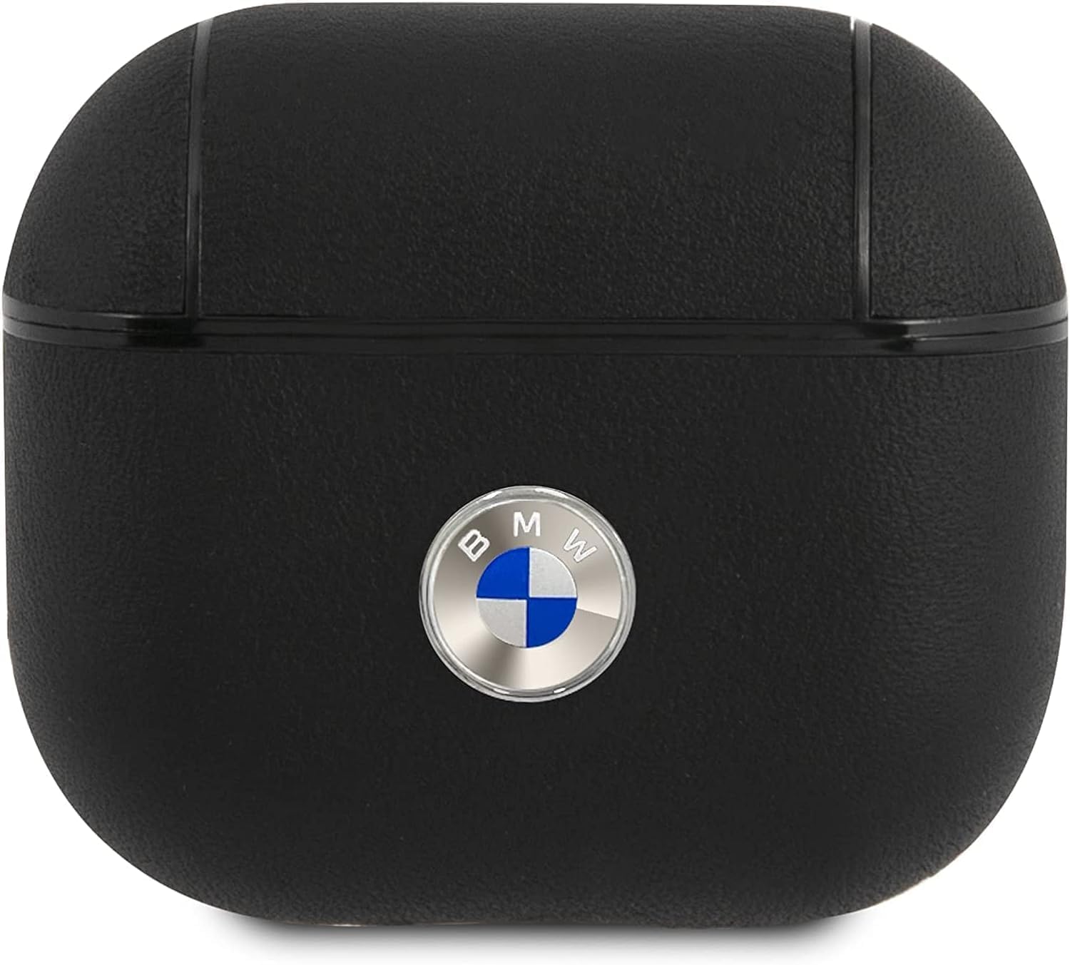 BMW BMA3SSLBK Hülle für AirPods 3 schwarz Geniune Leather Silver Logo