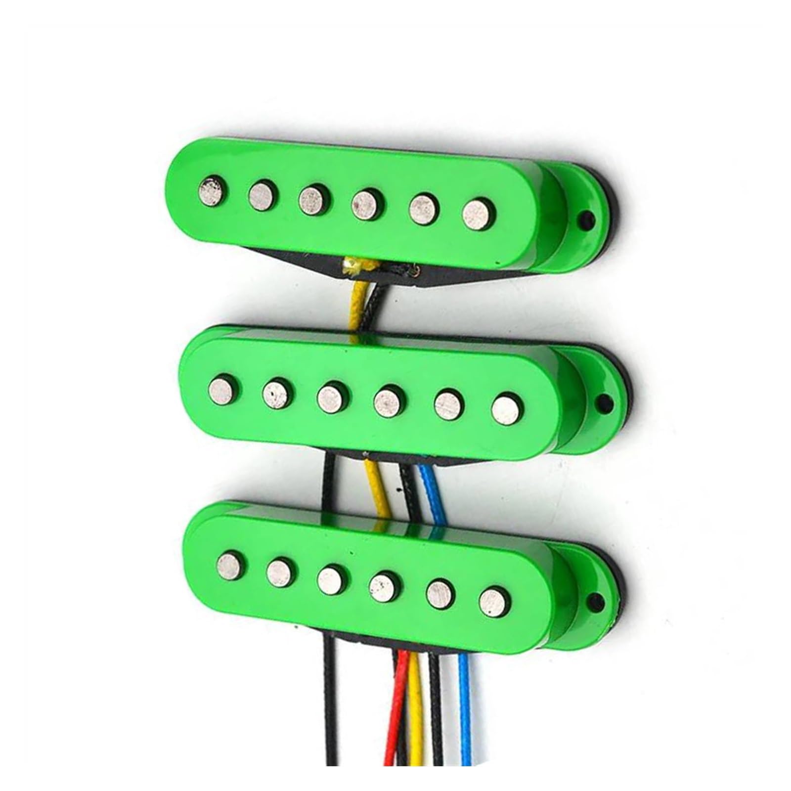 1 Set Grüne Gitarre Single Coil Fiber Spule E-gitarre Pickup Teile Ersatz Single-Coil-Tonabnehmer