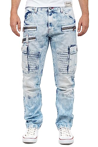 Cipo & Baxx Herren Jeans CD798-bans Iceblue W32/L32