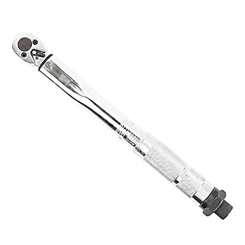 Crepundia Drehmomentschlüssel,Torque Wrench Drehmomentschlüssel Bike 1/4 3/8 1/2 Quadratmeter 5-210N.M Zweiwege präziser Ratschenschlüssel Reparaturschlüssel Taste Handwerkzeuge(1 4 Inch)