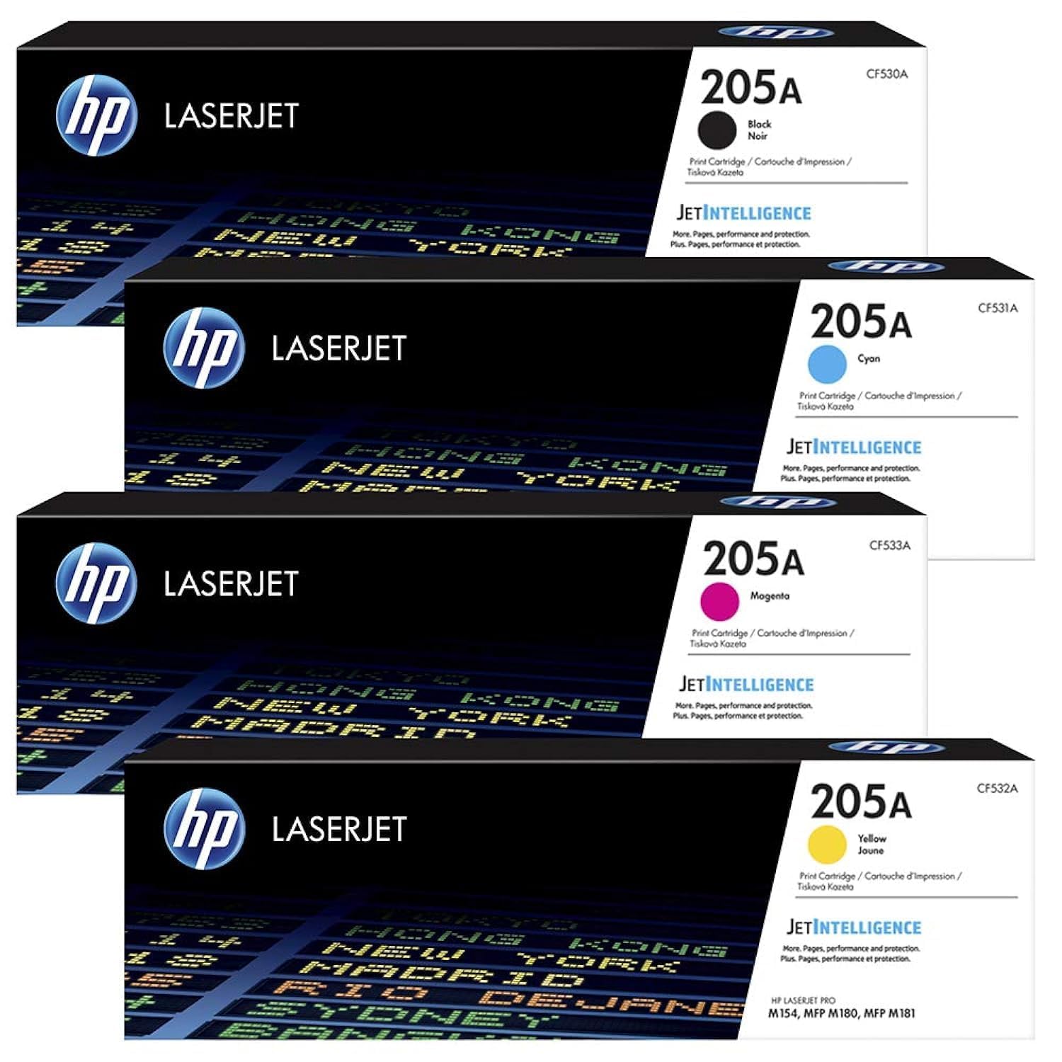 Hp 205A -Original Toner KIT für HP LaserJet Pro M180, HP LaserJet Pro M181 (cyan,black,magenta,gelb)