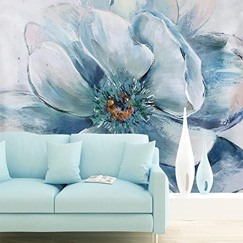 XLMING Blume Ölgemälde 3D Tapete Home Dekoration Wohnzimmer Sofa Schlafzimmer Tv Hintergrund Wand-300cm×210cm