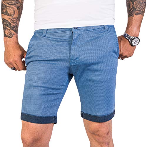 Rock Creek Designer Chino Shorts Herren Short Sommerhose Elegant Bermuda Kurz Herrenhose Anzugsshorts Herrenshorts Bermudas RC-2204 Himmelblau W38