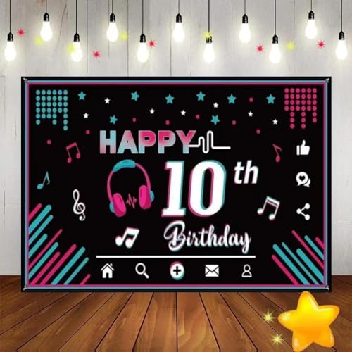 Alles Gute zum 10. Geburtstag Prinzessin Schule Dekoration Kinder Hintergrund Spiel JungeRotes Foto Prinz Green Screen Mädchen oder 210X150cm