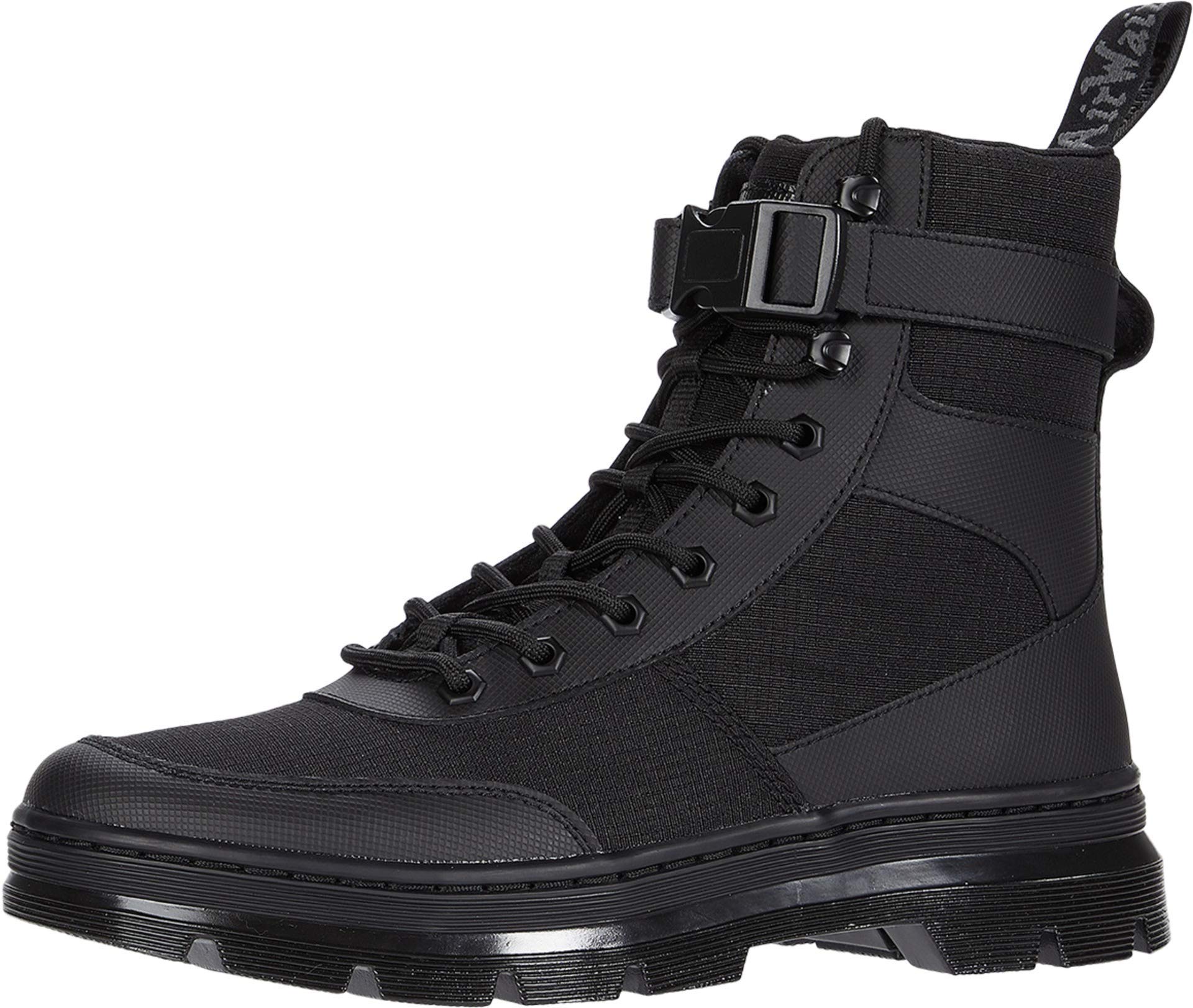 Dr. Martens Damen 8 Tie Boots, Black Element Black Poly Rip Stop Ot9286, 45 EU