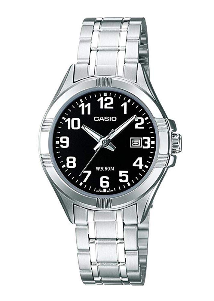 Casio DamenArmbanduhr Analog Quarz Edelstahl LTP-1308PD-1BVEF