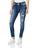 LTB Jeans Damen Jeans Julita X - Jeans Damen Skinny aus Baumwollmischung Skinny Denim Dunkel mit Reißverschluss Niedrige Taille - Blau