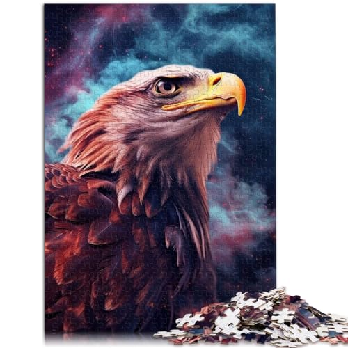 Puzzlespiel „Adlernebel, Farbexplosion“, 1000-teiliges Holzpuzzle, jedes Teil ist einzigartig – anspruchsvolles, unterhaltsames Familienspiel, 1000 Teile (50 x 75 cm)