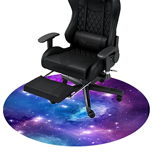 ALFAAL Runde Bürostuhl Unterlage Gaming Stuhl Teppich Bodenschutzmatte Nicht -Slip for Hartböden und Teppich Stuhlunterlage 100cm (Color : 4)