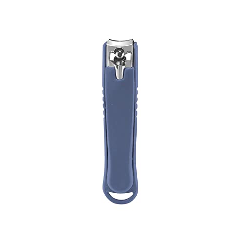 SUSOSU Nagelknipser Großer Kohlenstoffstahl Nagelschneider, Professioneller Maniküre Trimmer Zehen Nagelschere Clip Catcher (Color : Blue)