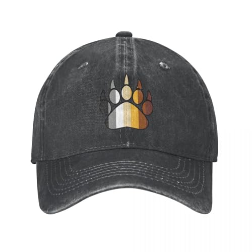 YILILK Baseballmütze Bear Pride Paw Baseballkappe Tage Laufen Billig gewaschen Trucker Hut Unisex Niedlicher Druck Gewaschene Snapback-Kappe Outdoor Casual Hut Geschenk