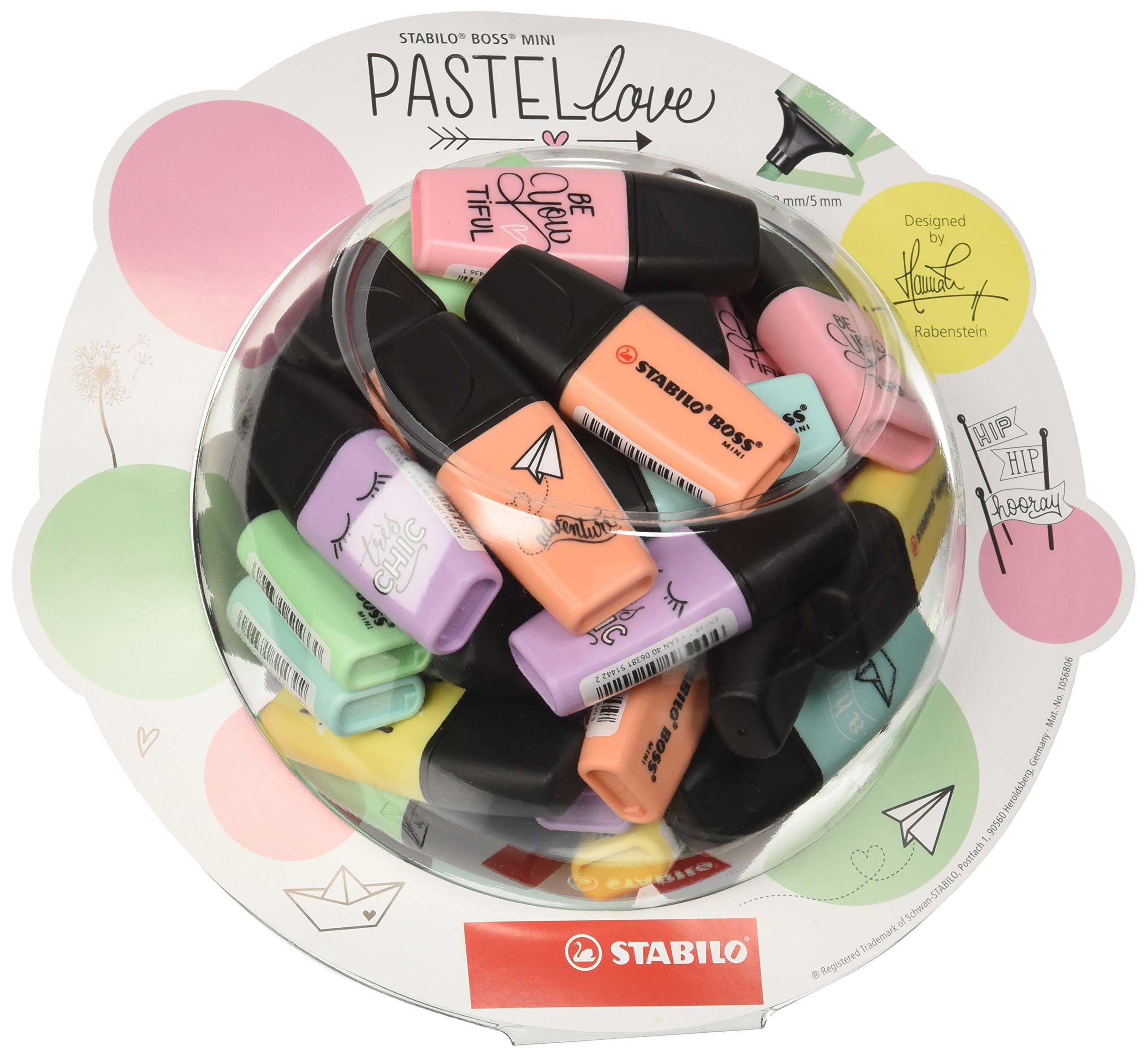 STABILO BOSS MINI Pastellove 50er Bonbonglas