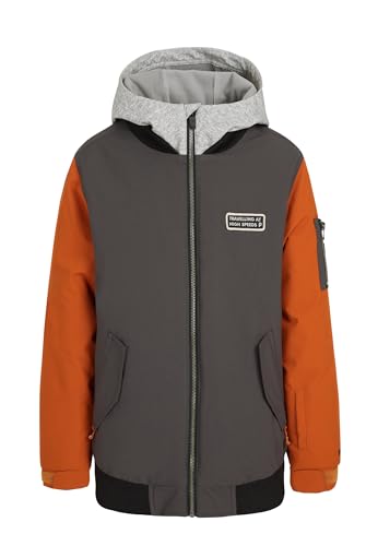 Protest Jungen Winterjacke PRTJACK JR 10K Wasserdicht Und Atmungsaktiv PFC-Frei Deep Grey 140