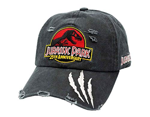 Jurassic Park Baseball Cap Classic Logo Claws Distressed Brim Nue offiziell