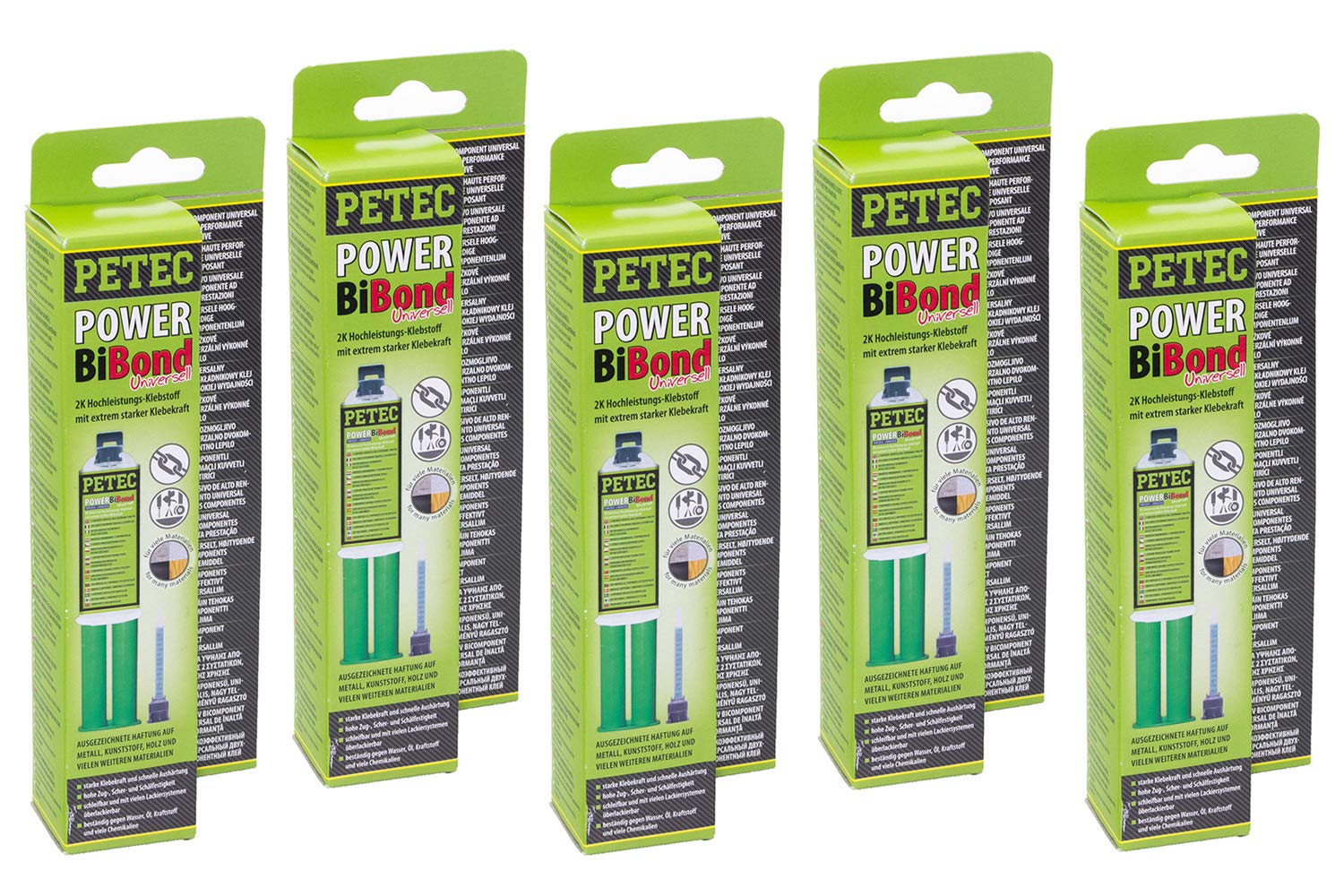 120 ml Petec Power BiBond 2 Komponenten Hochleistungsklebstoff innen aussen