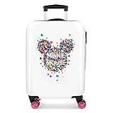 Disney Minnie Magic Cabin Luggage Pink 38x55x20 cm Starres ABS seitliches Zahlenschloss 33L 2,8kgs 4 Doppelräder Handgepäck