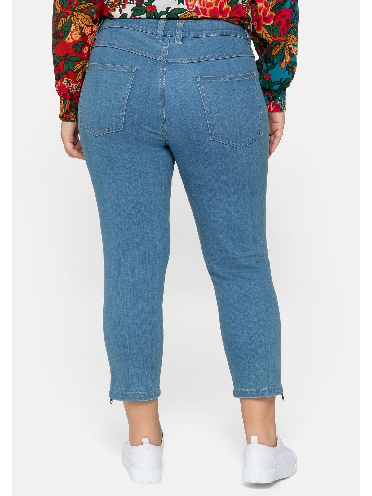 sheego by Joe Browns Stretch-Jeans "Große Größen", in 7/8-Länge mit Zipper am Saum 2