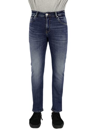 LTB Jeans Herren Jeans Hollywood Z D - Jeans Herren Gerade aus Baumwollmischung Gerade Denim Mittel mit Reißverschluss Mittlere Taille - Blau