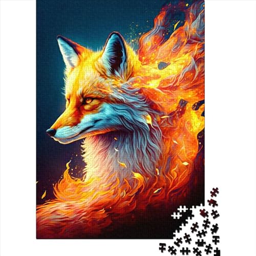 Fantasy Fox Puzzles Puzzles für Erwachsene Teenager 1000 Teile Puzzles für Erwachsene Spielspielzeug für Erwachsene Familienpuzzles Geschenk 75x50cm