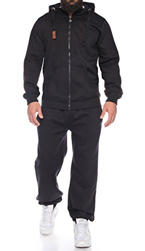 Finchman Finchsuit 1 Herren Jogging Anzug Trainingsanzug Sportanzug FMJS135, Black, 5XL