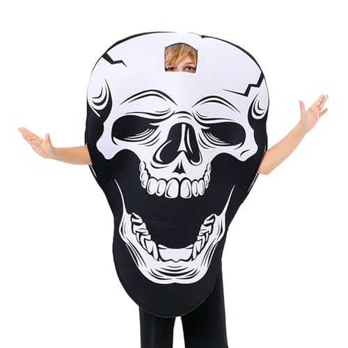 Idezek Skelett-Halloween-Kostüm für Kinder,Halloween-Skelett-Kostüm für - Skelett-Outfit für Kinder - Urlaubskleidung, Kostüme, Rollenspielzubehör für und Mädchen