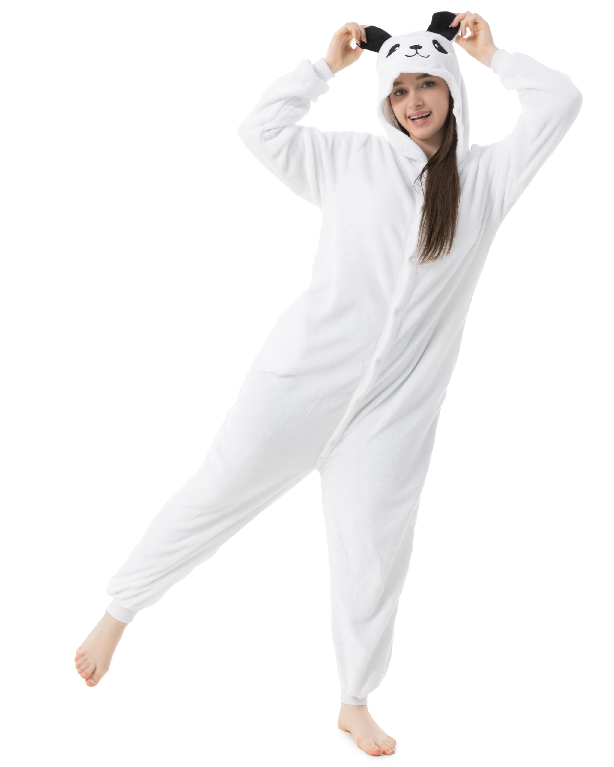 Katara 1744 (30+ Designs) Eisbären-Kostüm Polar, Unisex Onesie/Pyjama-Qualität für Erwachsene & Teenager