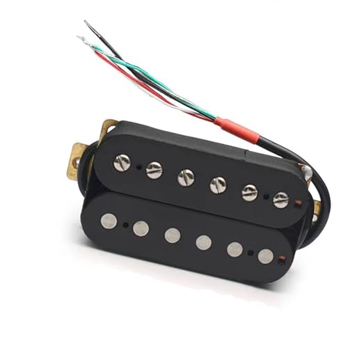 E-Gitarre Pickup Coil Spliting Pickup Humbucker Dual Coil Pickup 4 Leiter Kabel N-7,5K/B-15K Ausgang Schwarz e gitarren tonabnehmer (Color : Neck Pickup)