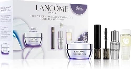 Lancôme - High Performance Anti Aging Routine Augen Set - Rénergie Yeux 15ml + Génifique Yeux Light Pearl Augenserum 5ml + Hypnôse Mascara 2ml + Bi Facil Clean & Care 15ml