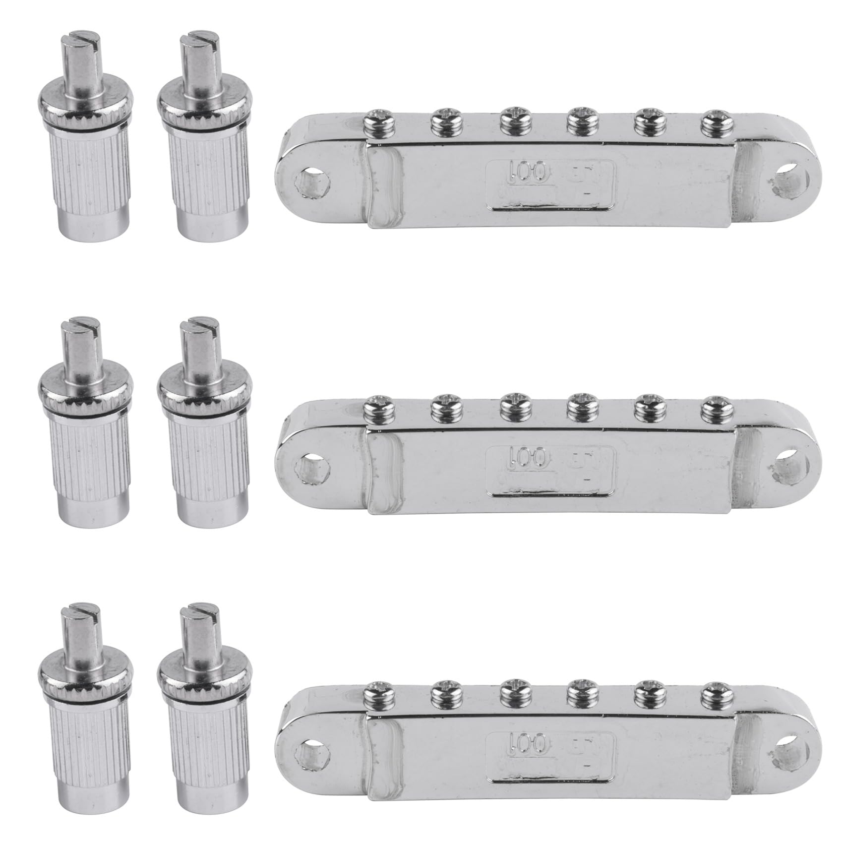 Yangyou 3X Silber Tune-O- E-Roller Sattelbrücke Lp E-Gitarrenbrücke Made Im Korea