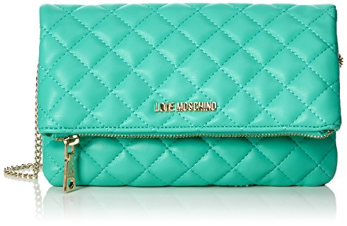 Love Moschino Damen Clutch Türkis (Mint)