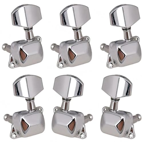 Strings Tuning Pegs Mechaniken Für Gitarre 6er-Pack Metallsaiten-Stimmstifte, halbgeschlossene Stimmwirbel für elektrische Akustikgitarre (Color : 5)