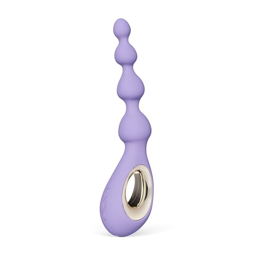 LELO SORAYA Beads, Anal Vibrator mit Perlen und Bow-Motion-Technologie sowie 8 Vibrationsmustern, Anal Kugeln, Violet Dusk