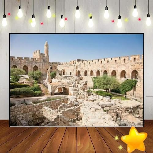 Jerusalem Klagemauer Geburtstag Dekoration Hintergrund Foto Pessach 210X150cm