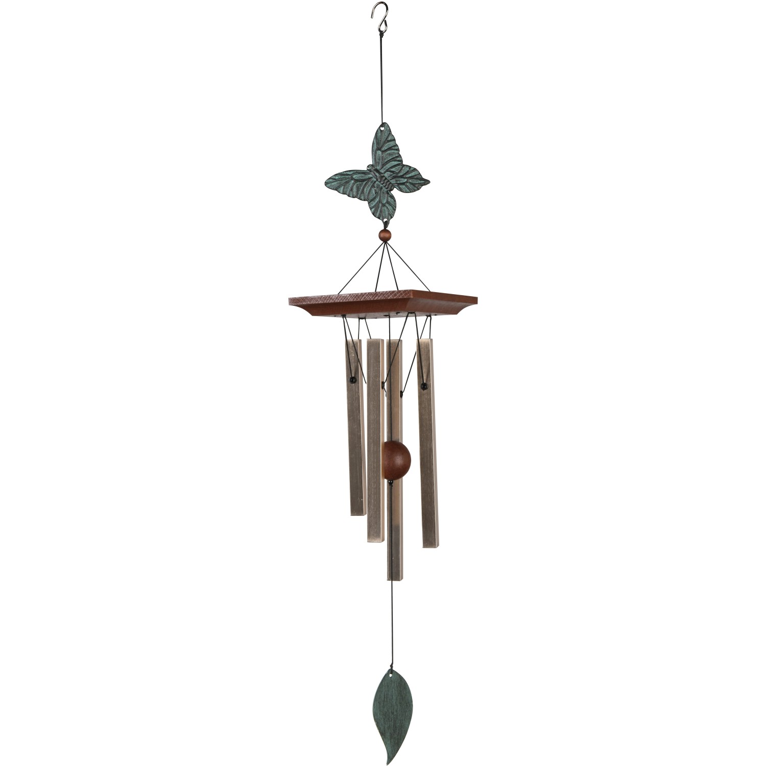 Nature´s Melody Garden-Decor Klangspiel Schmetterling 62 cm Hellgold