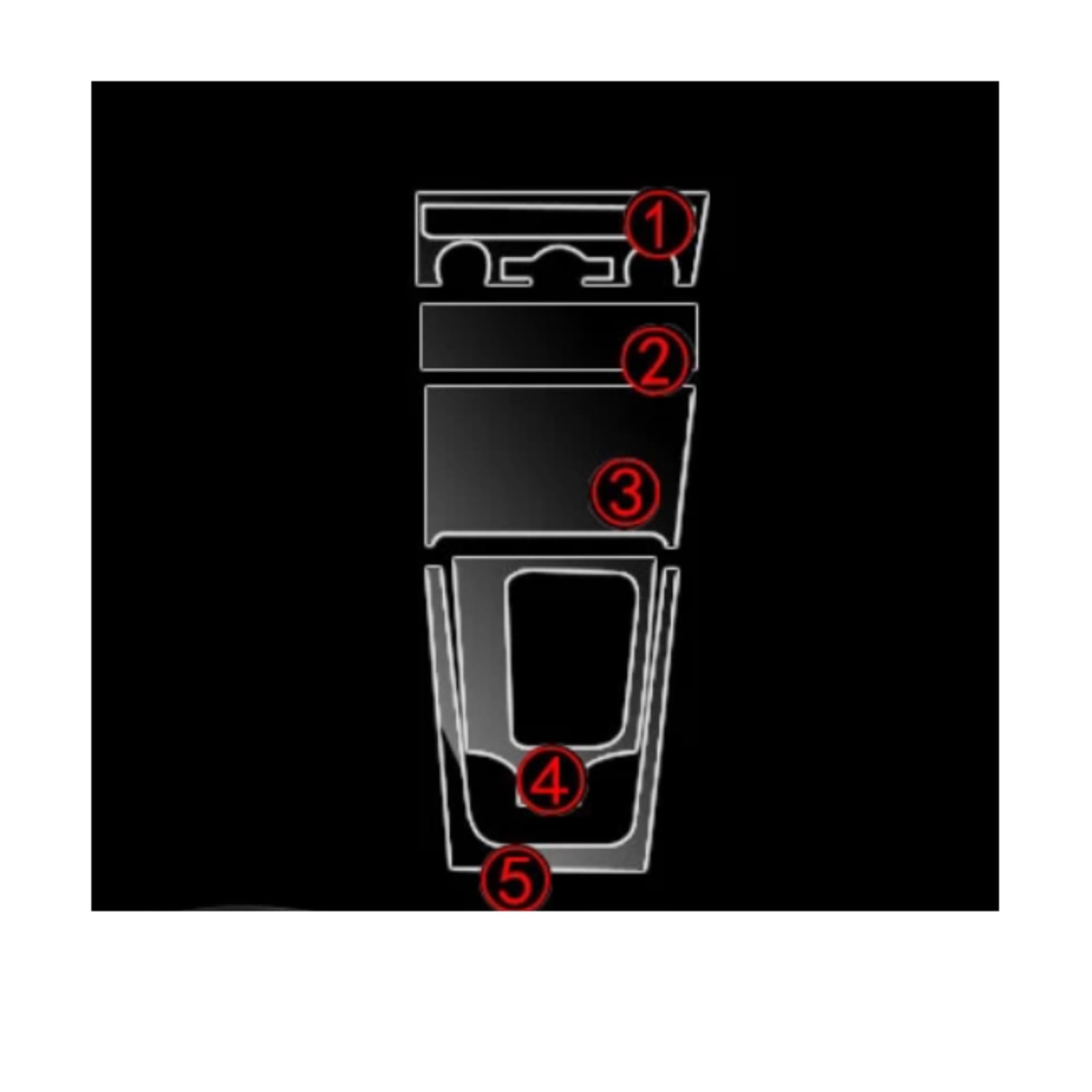 TPU-transparente Folie für Skoda für Kodiaq 2019–2021, Auto-Schutz-Innenaufkleber, Mittelkonsolen-Luftschalttafel-Zubehör (manuelle Luft 17–20)