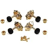 Ukulele Tuning Pegs Button Saiten Tuner Head Accessoires Ukulele Teil +4 Schrauben High Qulity Golden Stimmwirbel Mechaniken