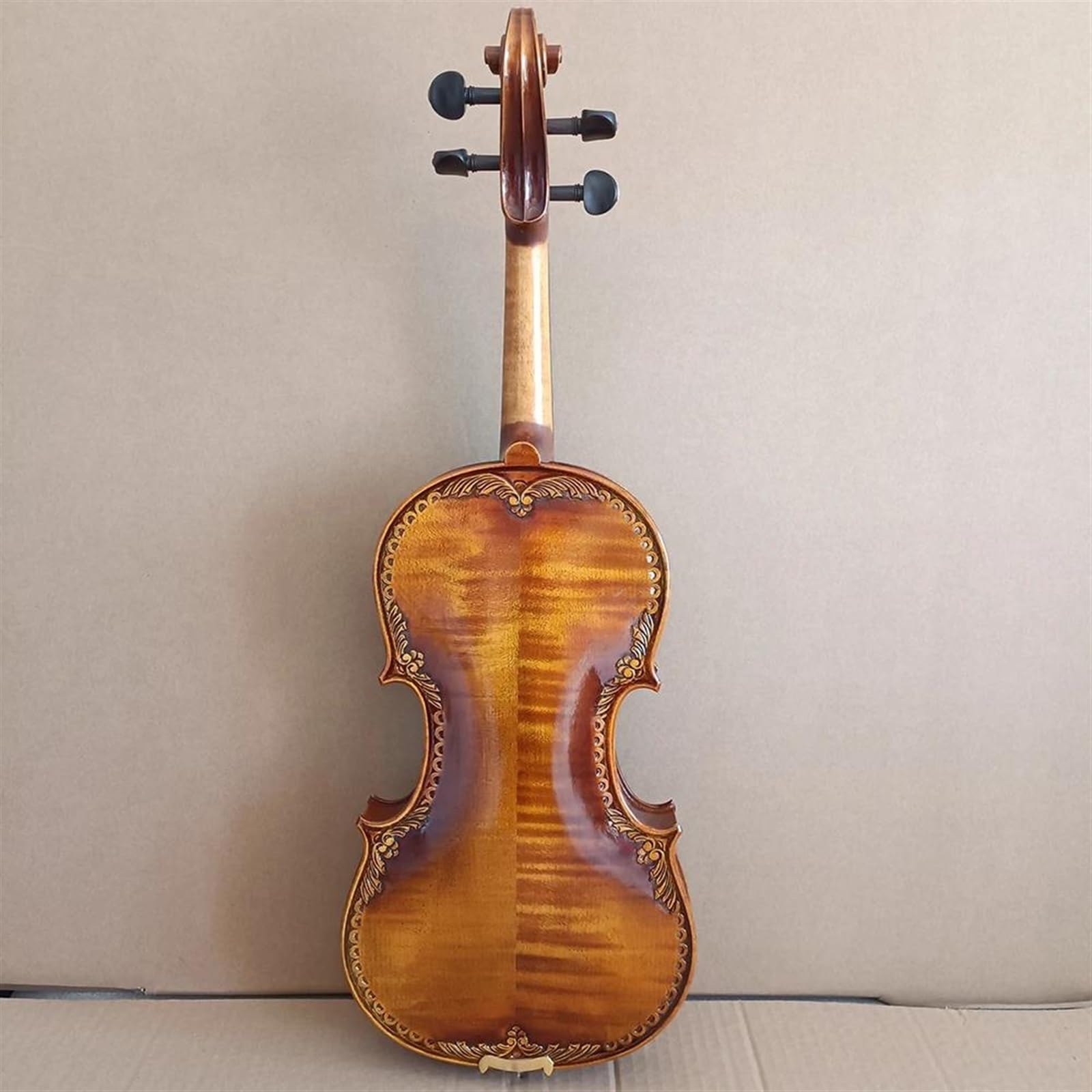 Standard Violine Europäische Fichte Handgeschnitzt Violine 4/4 Gravur Professional