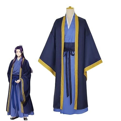 JGZGCG Han Fu Jinshi Cosplay Kostüme Perücke Anime Die Apotheker tagebücher Robe Uniform Kopf bedeckungen Kusuriya Keine Hitorigoto Halloween Kostüme (Kostüm,XL)