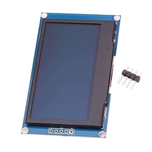 Ferleiss 7PIN OLED Display Modul, 2,42 OLED Display Modul 128X64 3,3V für SSD1309 I2C/IIC Parallel Interface (blau)