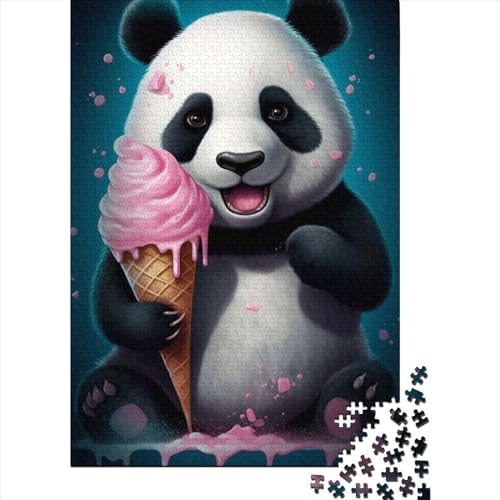 Puzzle für Erwachsene, 1000 Teile, Panda-Puzzle, Puzzle für Erwachsene und Teenager, zum Stressabbau, zum Zeitvertreib zu Hause (Größe: 75 x 50 cm)