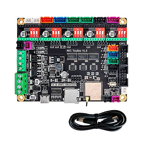 Qsvbeeqj 3D Drucker Motherboard Tinybee Steuerplatine Esp32 WiFi Unterstützung LCD2004/12864/12684