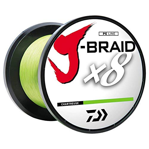 Daiwa Unisex-Erwachsene Braided LINE J-BRAIDX8 geflochtene Schnur, dunkelgrün, 20 lb